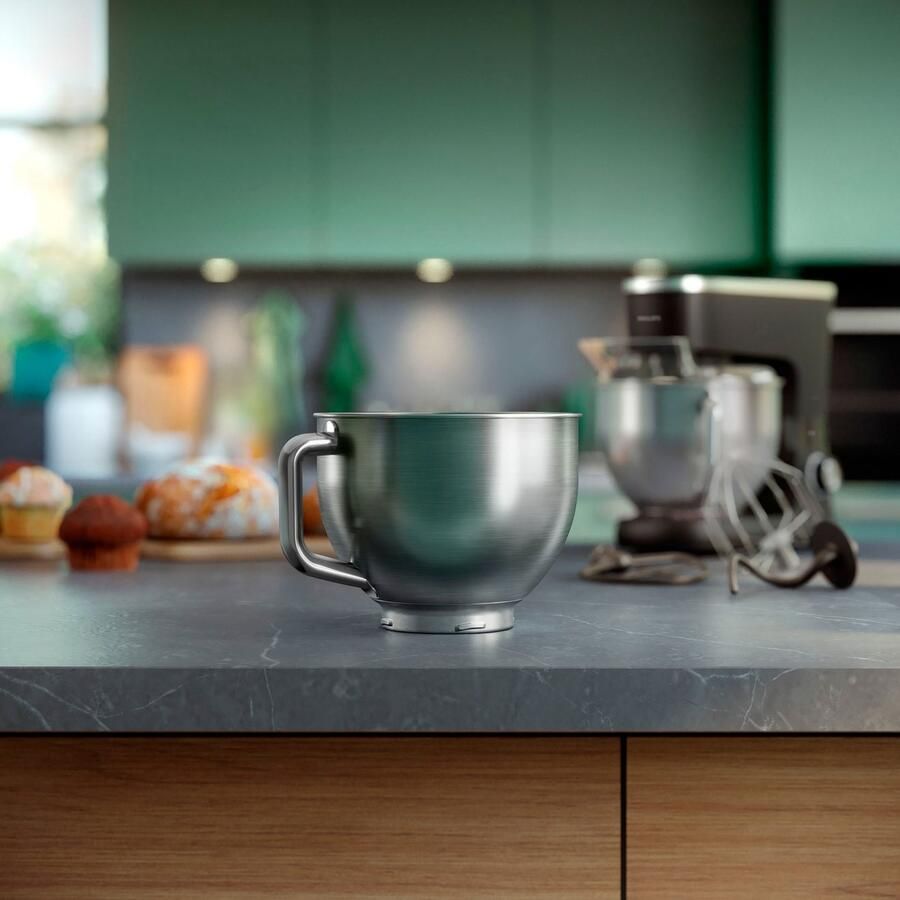 Philips Keukenmachine HR7962 01 ProKnead technologie inclusief deeghaak garde en klopper - Foto 8