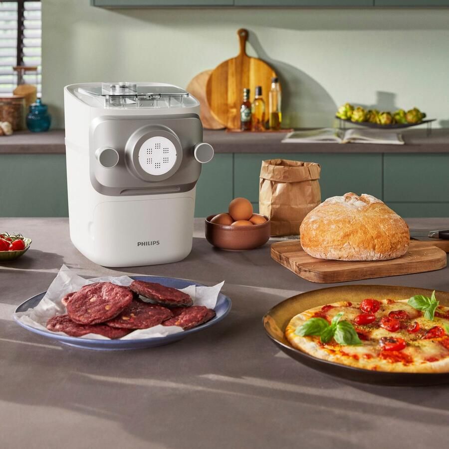 Philips Pastamachine Pastamaker HR2660 00 Avance Collection inclusief vorm- kneed- en persfunctie en 6 schijven - Foto 7