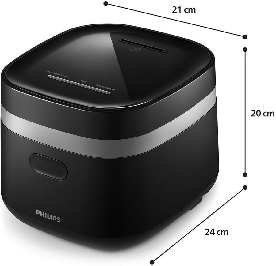 Philips Rijstkoker Mini 3000 Series voor 1-3 Personen met 8 vooraf ingestelde Programma's - Foto 9