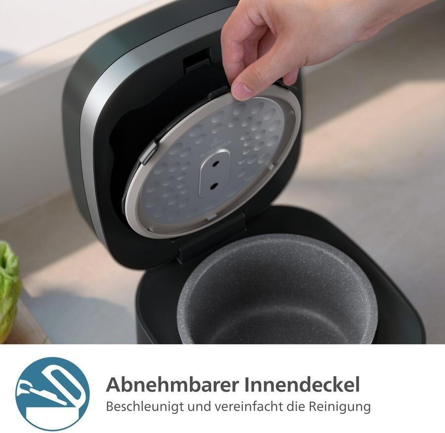 Philips Rijstkoker Mini 3000 Series voor 1-3 Personen met 8 vooraf ingestelde Programma's - Foto 8