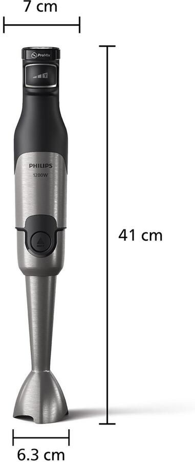Philips Staafmixer HR2685 00 5000 Series met ProMix-technologie beker Garde foodprocessoropzetstuk en hakmolen roestvrij staal zwart - Foto 8