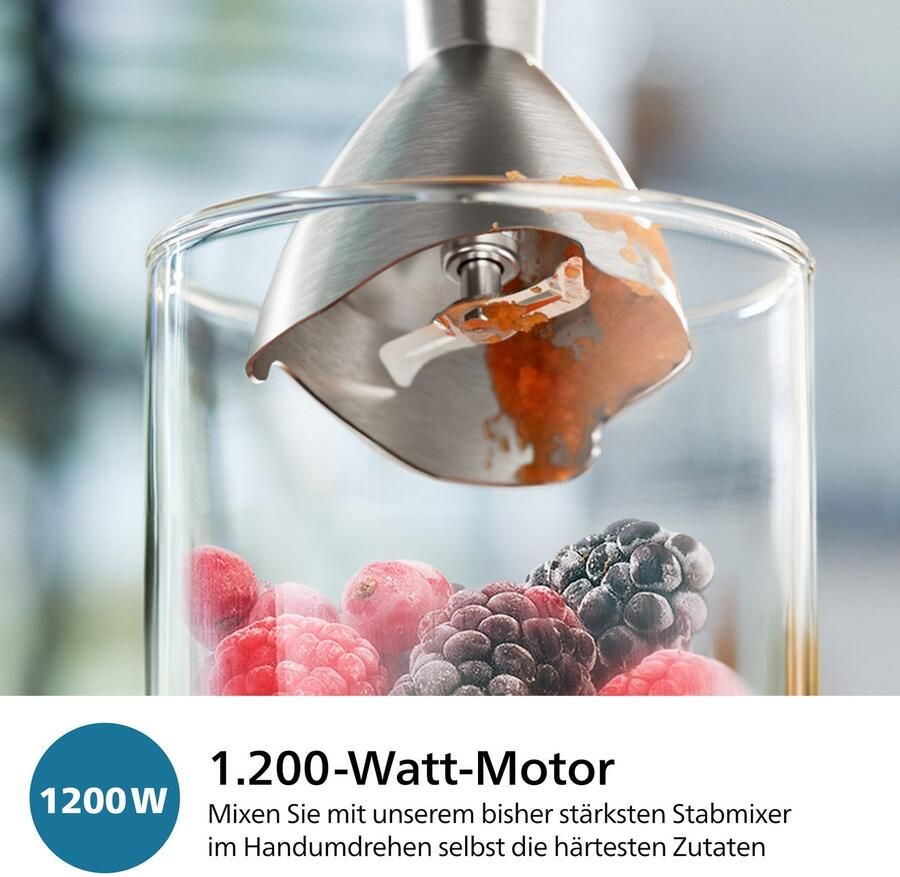 Philips Staafmixer HR2685 00 5000 Series met ProMix-technologie beker Garde foodprocessoropzetstuk en hakmolen roestvrij staal zwart - Foto 5