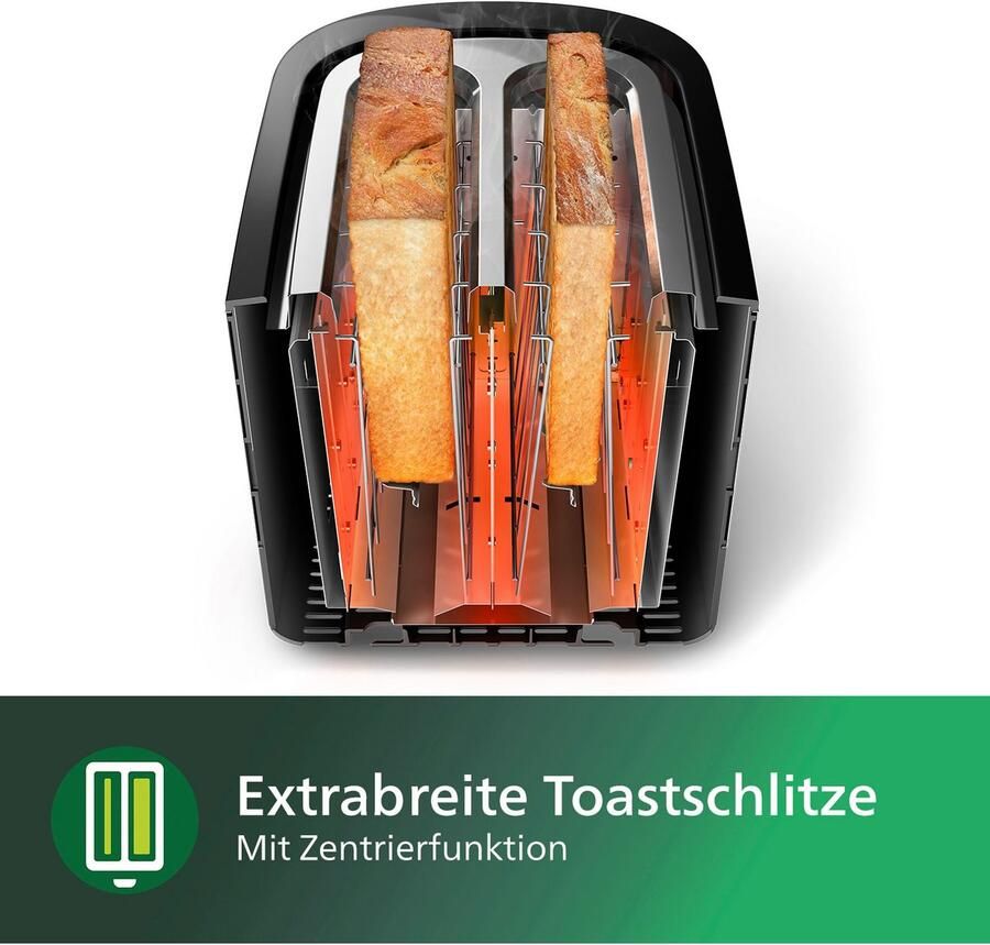 Philips Toaster HD2637 90 Viva Collection Broodrooster kruimellade 7 bruiningsniveaus zilverkleur - Foto 4