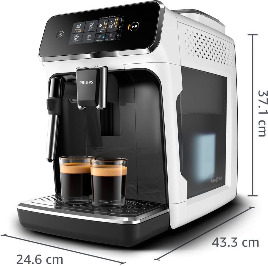 Philips Volautomatisch koffiezetapparaat 2200 Serie EP2220 10 Pannarello voor 2 koffiespecialiteiten en verstelbare aromasterkte matzwart - Foto 7