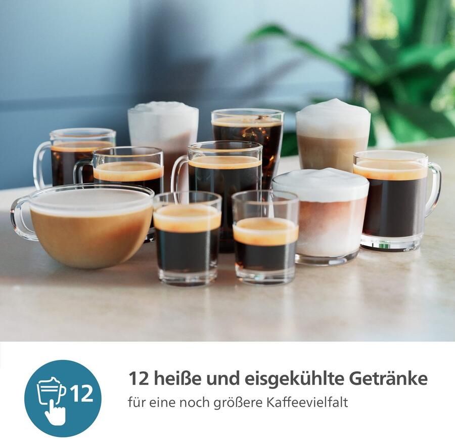 Philips Volautomatisch koffiezetapparaat EP4441 50 4400 Series 12 koffiespecialiteiten (heet of ijskoud) - Foto 3