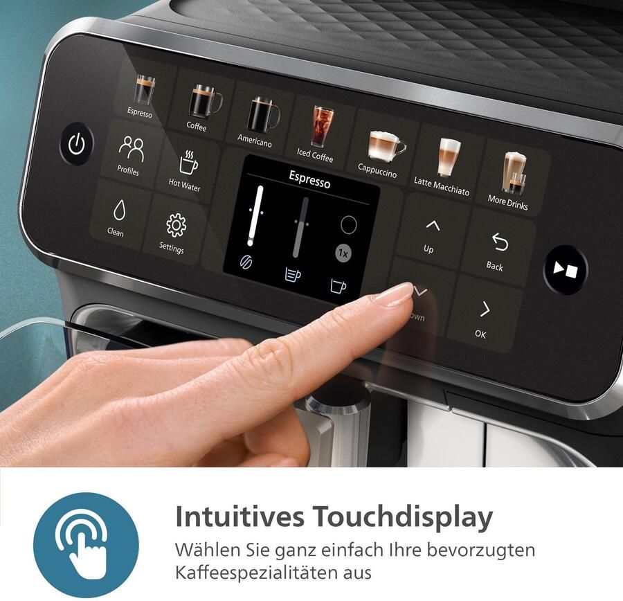 Philips Volautomatisch koffiezetapparaat EP4441 50 4400 Series 12 koffiespecialiteiten (heet of ijskoud) - Foto 2