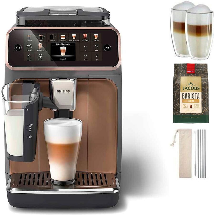 Philips Volautomatisch koffiezetapparaat EP5544 80 5500 Series 20 koffiespecialiteiten (warm of ijskoud)