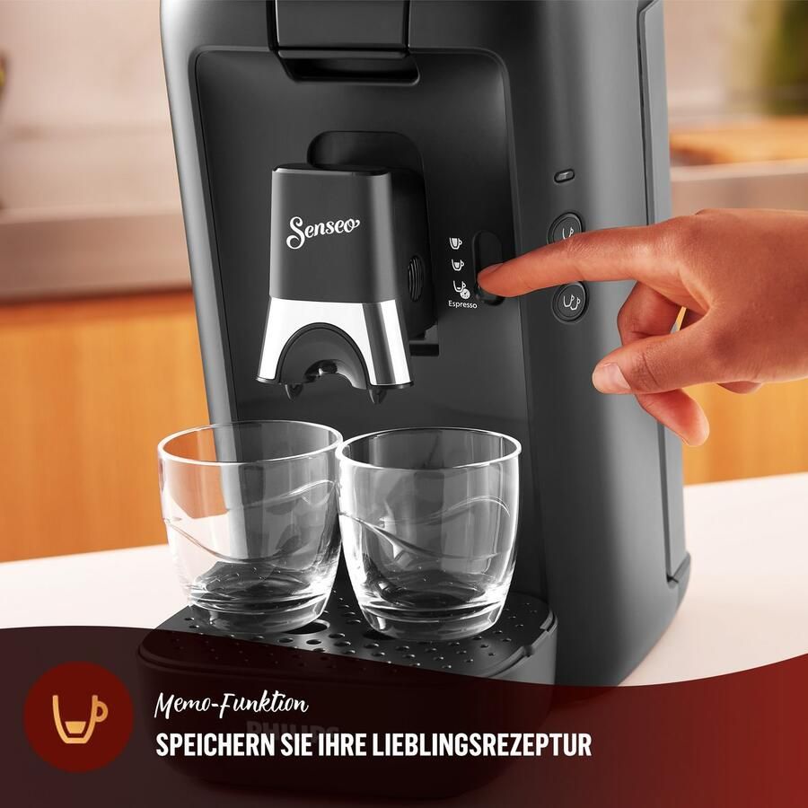 Philips Senseo Maestro Koffiepadmachine CSA260 60 Keuze uit 1 of 2 Kopjes Instelbare Intensiteit Automatische Uitschakeling Groot Waterreservoir Zwart - Foto 4