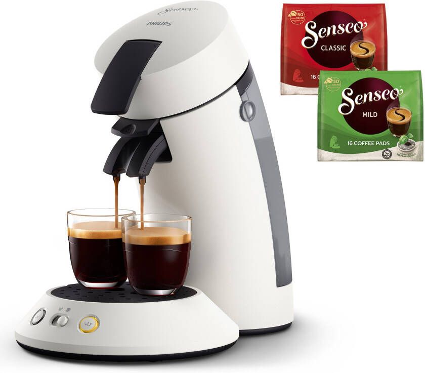 Philips Senseo Original Plus Koffiepadmachine CSA210 10 Keuze uit 1 of 2 Kopjes Instelbare Intensiteit Automatische Uitschakeling Wit - Foto 10