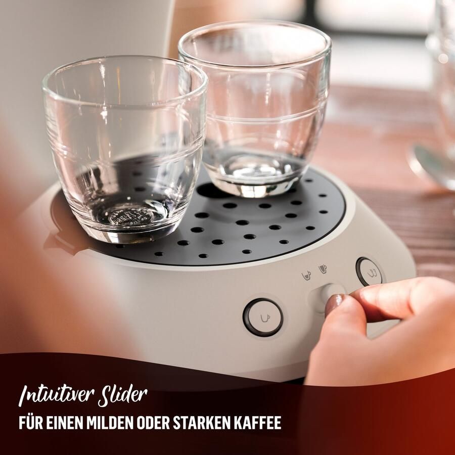 Philips Senseo Original Plus Koffiepadmachine CSA210 10 Keuze uit 1 of 2 Kopjes Instelbare Intensiteit Automatische Uitschakeling Wit - Foto 2