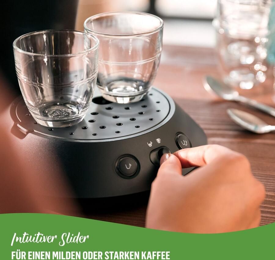 Philips Senseo Original Plus Koffiepadmachine CSA210 22 Keuze uit 1 of 2 Kopjes Instelbare Intensiteit Automatische Uitschakeling Zwart - Foto 6