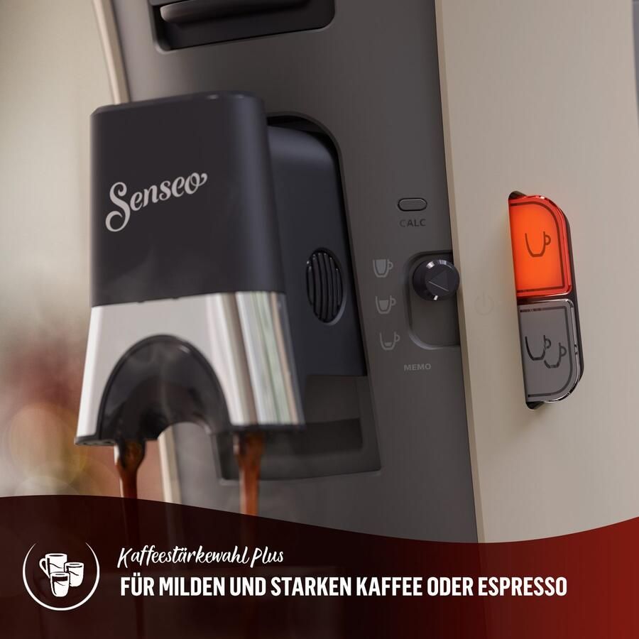 Philips Senseo Select Koffiepadmachine CSA240 30 Keuze uit 1 of 2 Kopjes Instelbare Intensiteit Automatische Uitschakeling Nougat en Kasjmiergrijs - Foto 3