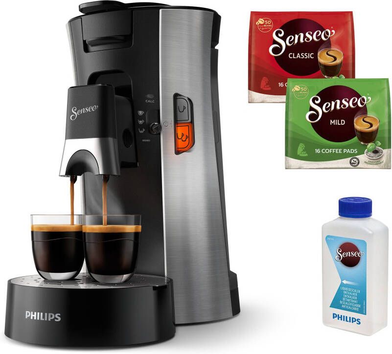 Philips Senseo Select Koffiepadmachine CSA250 10 Keuze uit 1 of 2 Kopjes Instelbare Intensiteit Automatische Uitschakeling Zwart - Foto 7