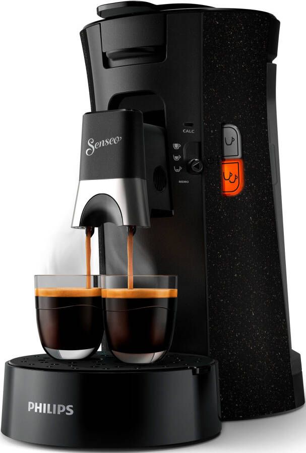 Philips Senseo Select Koffiepadmachine CSA240 20 Keuze uit 1 of 2 Kopjes Instelbare Intensiteit Automatische Uitschakeling Zwart met Spikkeleffect - Foto 7