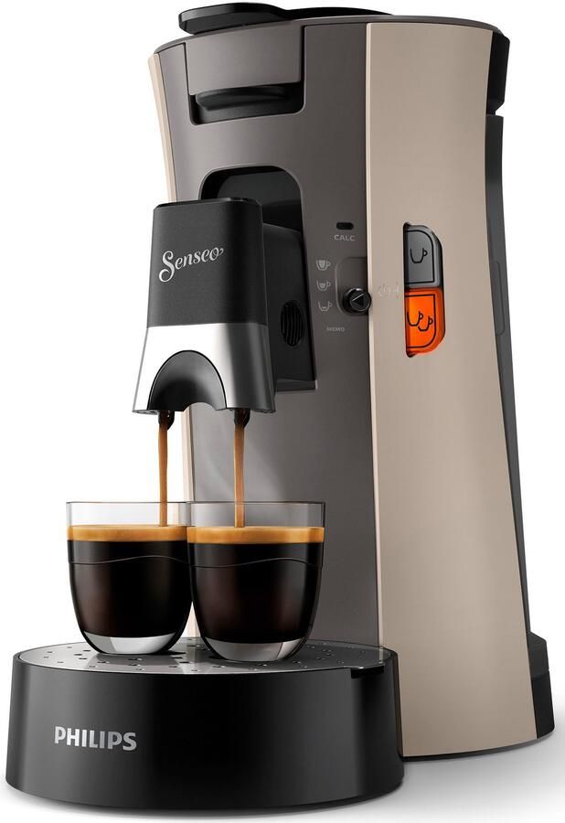 Philips Senseo Select Koffiepadmachine CSA240 30 Keuze uit 1 of 2 Kopjes Instelbare Intensiteit Automatische Uitschakeling Nougat en Kasjmiergrijs - Foto 11