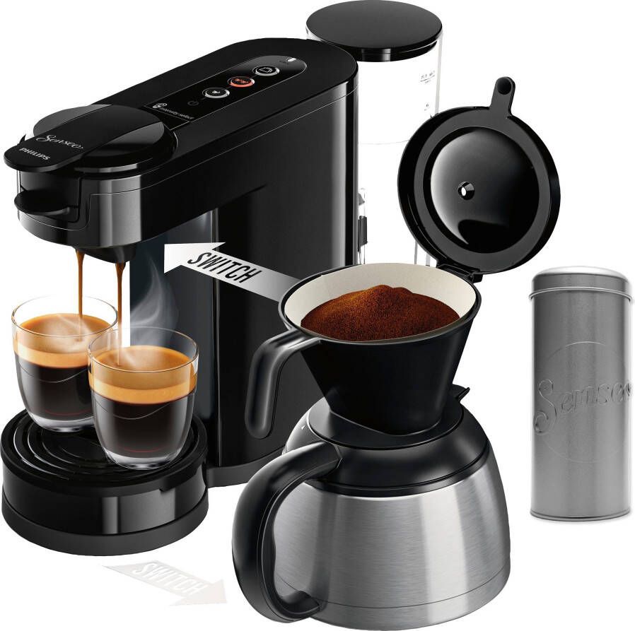 Senseo Koffiepadautomaat Switch HD6592 64 26% recyceltem Plastik Kaffee Boost Technologie 1 l