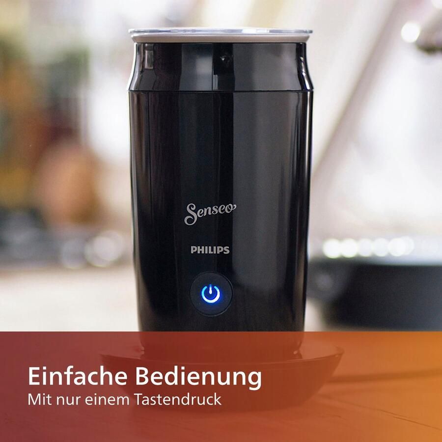 Philips Senseo Elektrische Melkopschuimer CA6500 60 Antikleeflaag Vaatwasserbestendig Ook voor Cappuccino Zwart 120ml - Foto 4