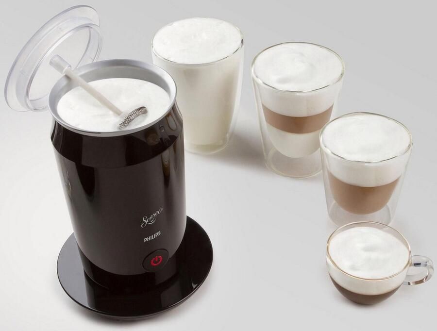 Philips Senseo Elektrische Melkopschuimer CA6500 60 Antikleeflaag Vaatwasserbestendig Ook voor Cappuccino Zwart 120ml - Foto 7