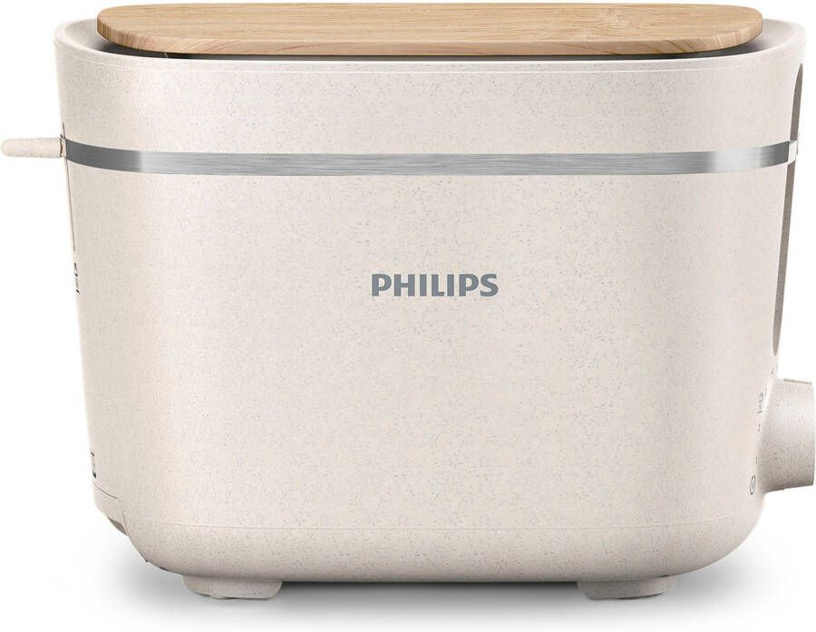Philips Toaster HD2640 10 Eco Conscious Collection Opwarm- en ontdooifunctie biobased kunststof zijdewit mat