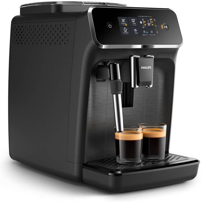 Philips 2200 Series Espressomachine 2 Soorten Koffie & Heet water Melkopschuimer voor Cappuccino Keramische molen Volautomatisch Zwart Koffiemachine met bonen EP2220 10 - Foto 7