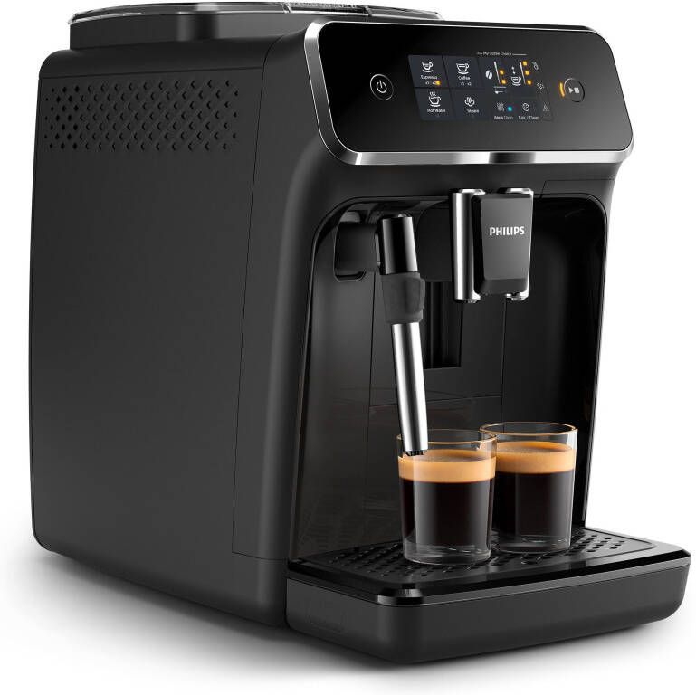 Philips Volautomatisch koffiezetapparaat EP2225 10 2200 Series met 2 heerlijke koffiespecialiteiten