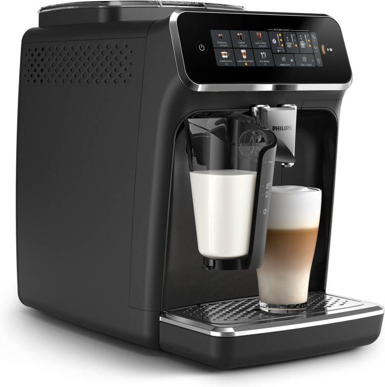 Philips Volautomatisch koffiezetapparaat EP3347 90 3300 Series 6 koffiespecialiteiten met lattego melkopschuimer zwart verchroomd - Foto 2