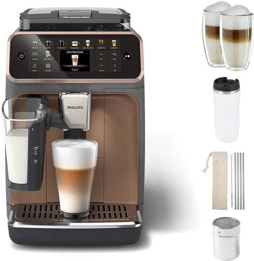 Philips Volautomatisch koffiezetapparaat EP5544 80 5500 Series 20 koffiespecialiteiten (warm of ijskoud)