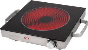 ProfiCook EKP 1210 Vrijstaande elektrische kookplaat infrarood RVS