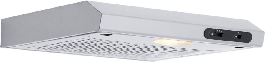 Respekta onderbouw afzuigkap 50 cm Aluminium look Luchtafvoer Recirculatie RVS DH540IXL