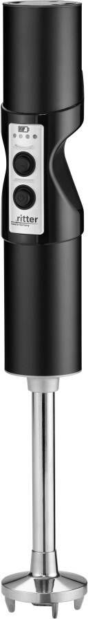 Ritter Accu-staafmixer Stilo 7 plus trendkleur zwart met 4 opzetstukken van edelstaal en 2 mengbekers - Foto 13