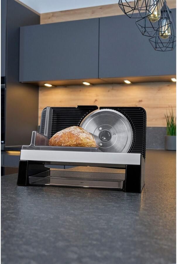 Ritter Snijmachine E16 Duo Plus Made in Germany Allessnijder Elektrisch 65W Eco Motor broodsnijmachine vleeswarensnijmachine vlees brood gronten broodsnijder Zwart - Foto 3