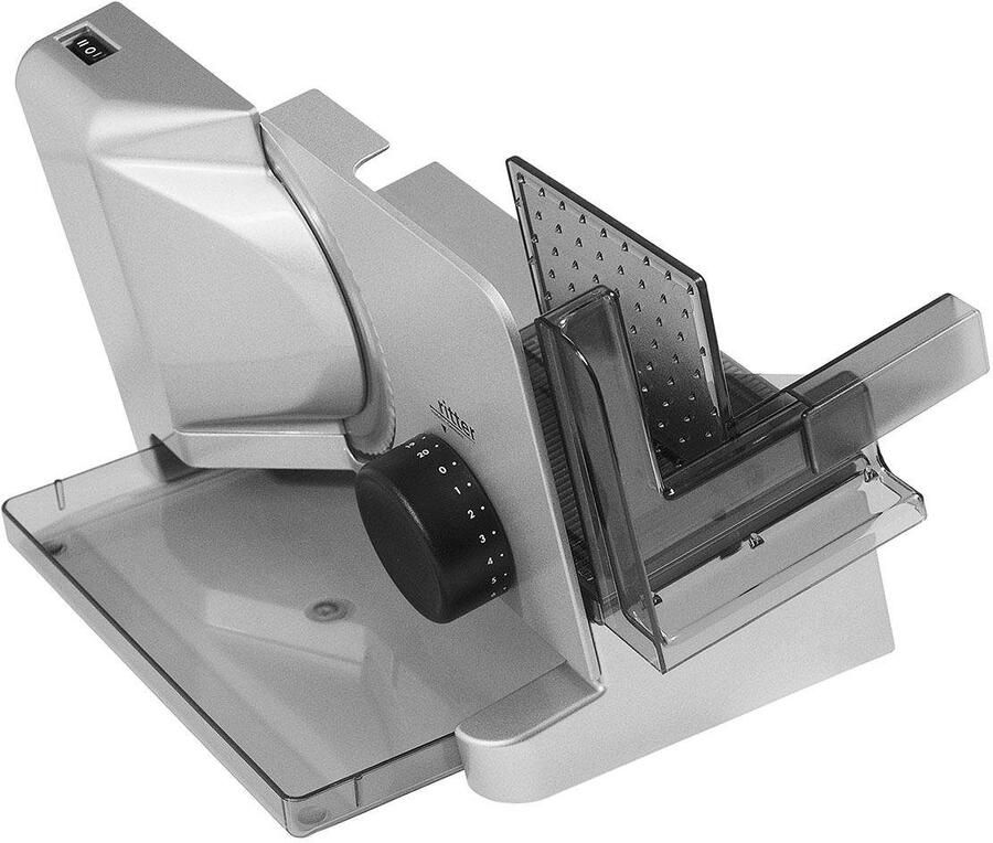 Ritter Snijmachine E16 Made in Germany Allessnijder Elektrisch 65W Eco Motor broodsnijmachine vleeswarensnijmachine vlees brood gronten broodsnijder Zilver - Foto 3
