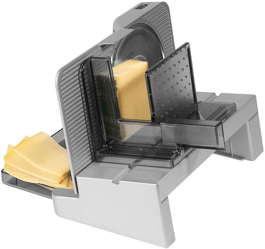 Ritter Snijmachine E16 Made in Germany Allessnijder Elektrisch 65W Eco Motor broodsnijmachine vleeswarensnijmachine vlees brood gronten broodsnijder Zilver - Foto 2