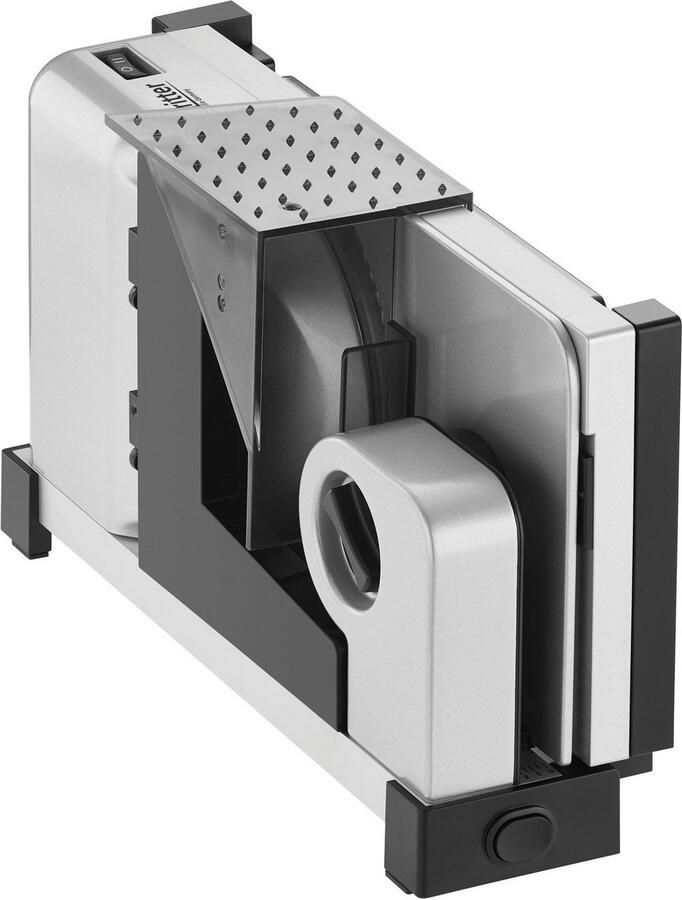 Ritter Snijmachine icaro 5 Made in Germany Allessnijder Elektrisch inklapbar 65W Eco Motor broodsnijmachine vleeswarensnijmachine vlees brood gronten broodsnijder Zilver - Foto 2