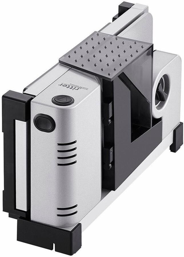 Ritter Snijmachine icaro 7 Made in Germany Allessnijder Elektrisch inklapbar 65W Eco Motor broodsnijmachine vleeswarensnijmachine vlees brood gronten broodsnijder Zilver - Foto 5