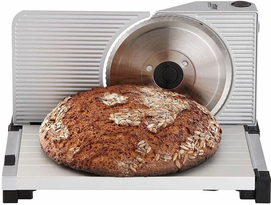 Ritter Snijmachine icaro 7 Made in Germany Allessnijder Elektrisch inklapbar 65W Eco Motor broodsnijmachine vleeswarensnijmachine vlees brood gronten broodsnijder Zilver - Foto 3