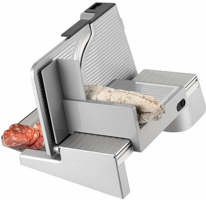 Ritter Snijmachine solida 4 Made in Germany Allessnijder Elektrisch 65W Eco Motor broodsnijmachine vleeswarensnijmachine vlees brood gronten broodsnijder Zilver - Foto 3