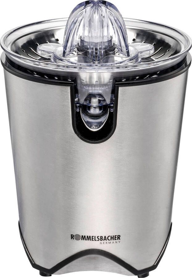 Rommelsbacher Citruspers ZP 60 E – elektrische citruspers van RVS – met druppelstop & automatische start stop – voor sinaasappel citroen & grapefruit - Foto 2