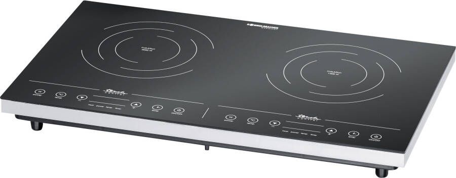 Rommelsbacher inductiekookplaat CT 3410 IN – dubbele glaskeramische kookplaat met touch bediening en timer – 2 kookzones tot 2000 W - Foto 2