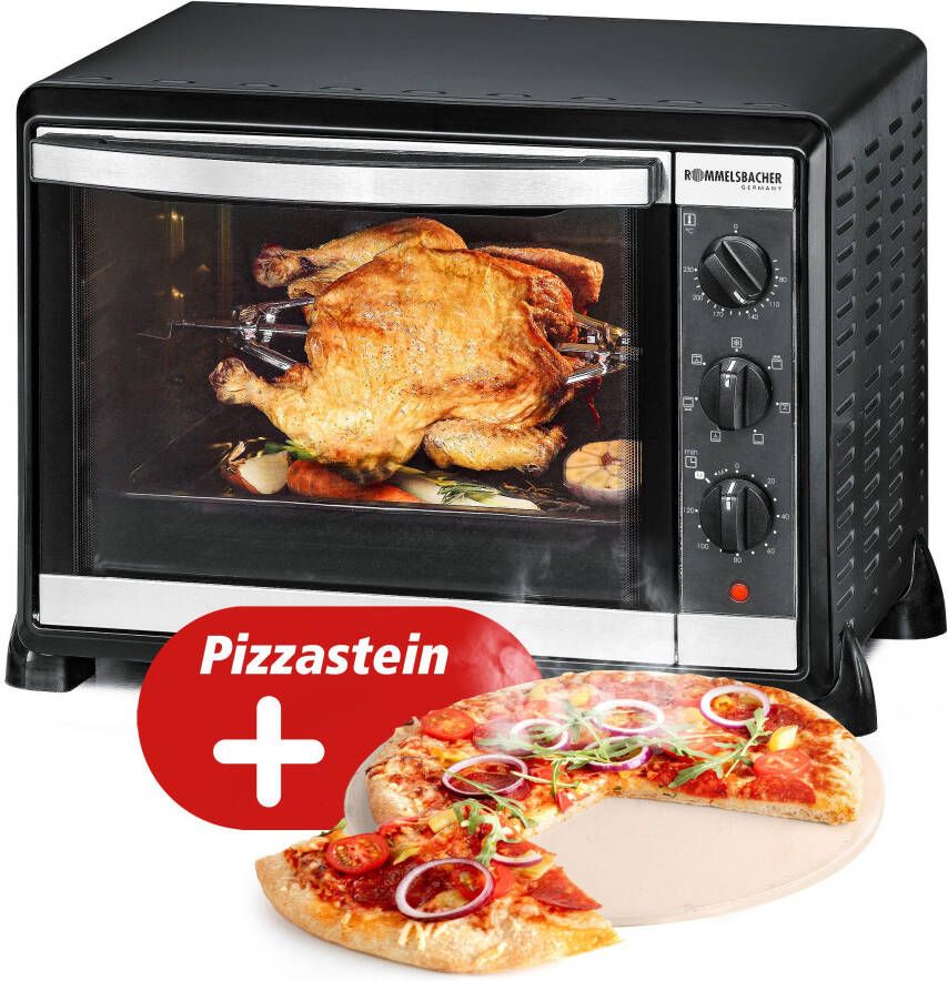 Rommelsbacher Mini-oven BG 1575 inclusief pizzasteen