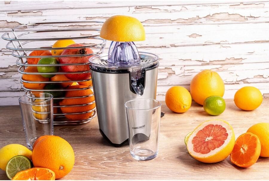 Rommelsbacher Citruspers ZP 60 E – elektrische citruspers van RVS – met druppelstop & automatische start stop – voor sinaasappel citroen & grapefruit - Foto 8