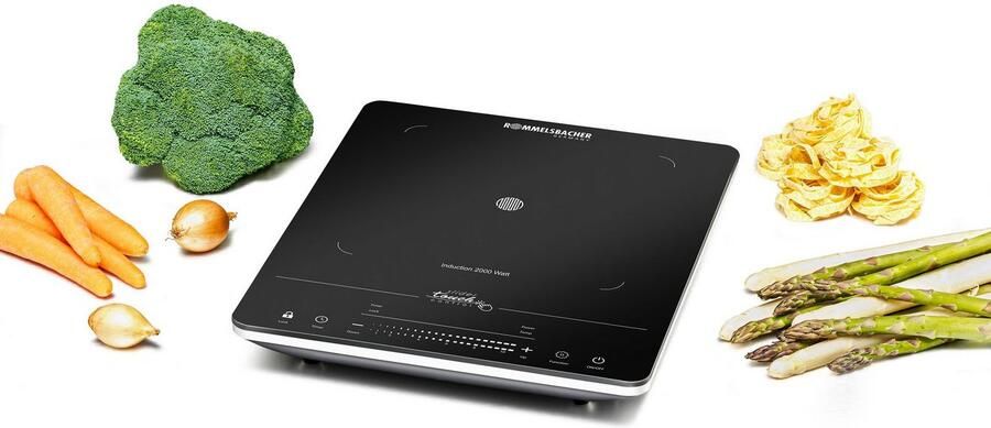 Rommelsbacher inductiekookplaat CT 2020 IN – glaskeramische enkele kookplaat met touch bediening timer en 10 vermogensniveaus – 2000 W - Foto 7