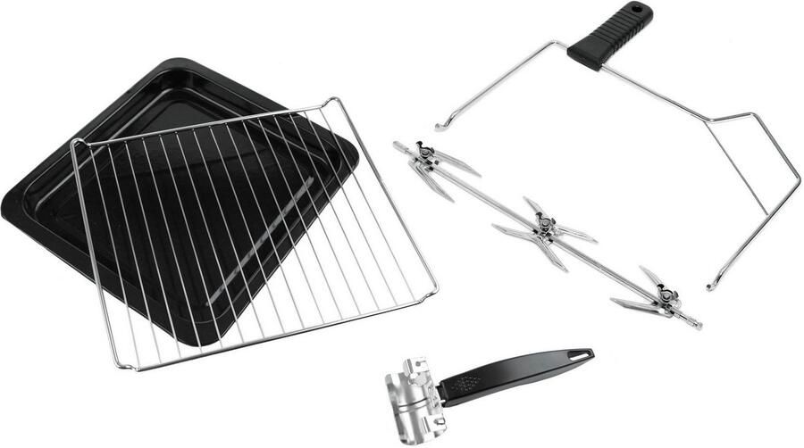 Rommelsbacher Grilloven & Draaispitgrill BG 1805 E – vrijstaande tafeloven 42L – met rotisserie bak- en grillfunctie – RVS oven voor bakken grillen & braden - Foto 8