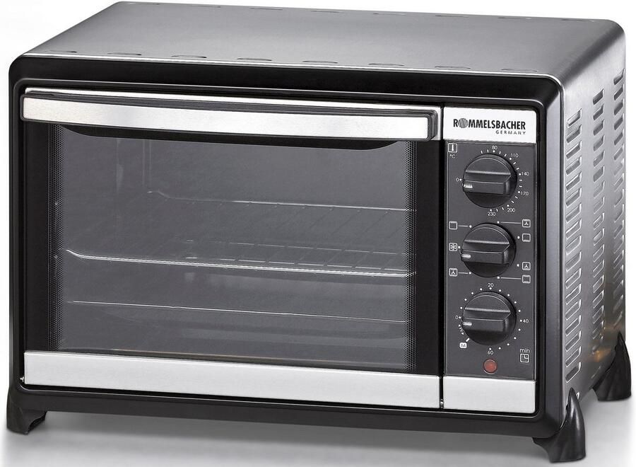 Rommelsbacher mini oven BG 1055 E – compacte vrijstaande oven 10 liter – met boven- en onderwarmte timer en kruimellade - Foto 8