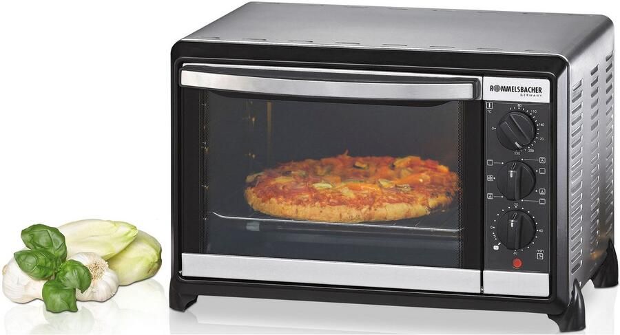 Rommelsbacher mini oven BG 1055 E – compacte vrijstaande oven 10 liter – met boven- en onderwarmte timer en kruimellade - Foto 14