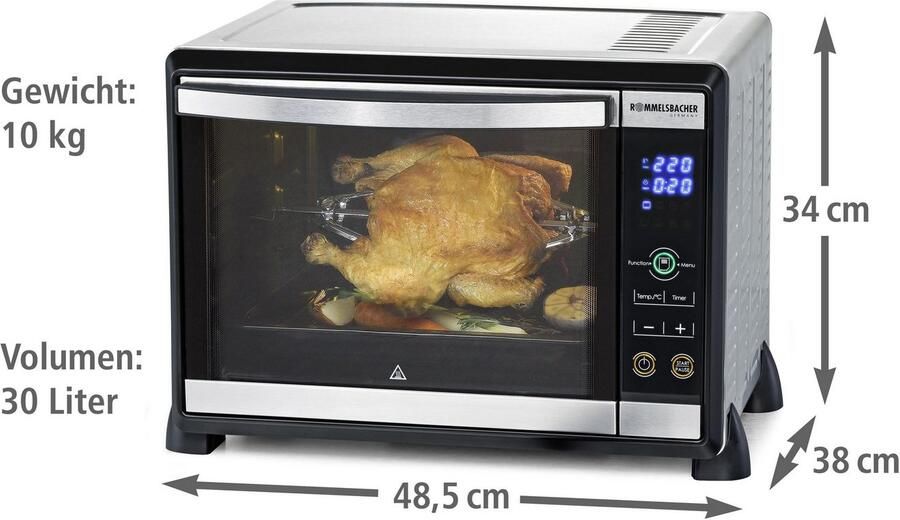 Rommelsbacher Mini-oven Elektronische bak- & grilloven BGE 1580 E - Foto 16