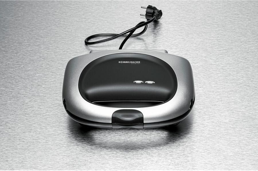 Rommelsbacher XL Tosti-ijzer ST 1000 – Sandwichmaker met Antiaanbaklaag – Voor 2 Grote Tosti s – Diepe Bakplaten & Overloopbeveiliging – 1000W - Foto 3