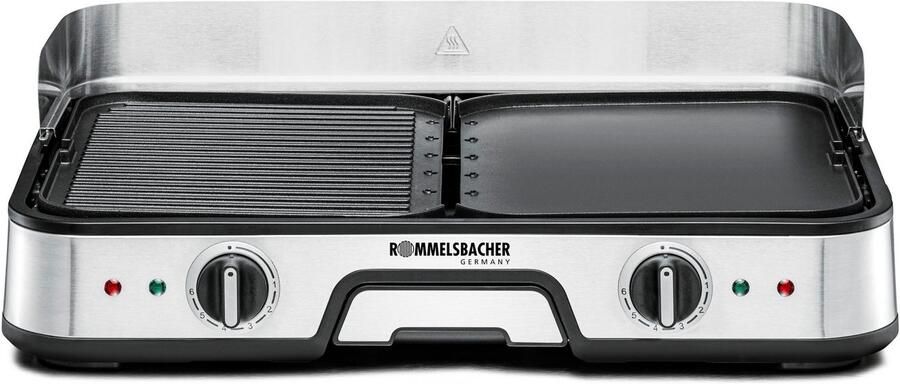 Rommelsbacher BBQ 2025 Tafelgrill 2000W Anti-aanbak & Vaatwasbestendig Voor Binnen & Buiten - Foto 9
