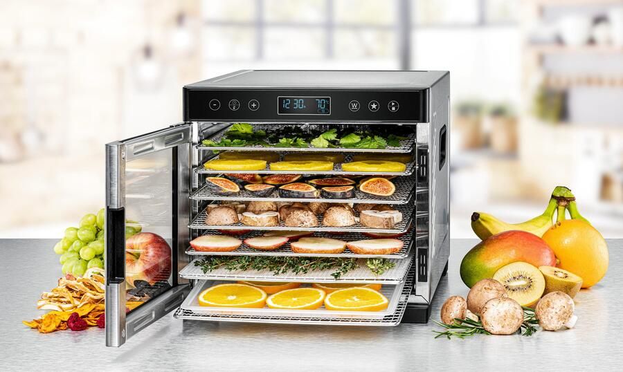 Rommelsbacher Voedseldroger DA 650 – 7 trays – 99-uurs timer – Instelbare temperatuur 35-75°C – Compact & dubbelwandig design – BPA-vrij – Inclusief droogrooster & fruitrolvel – Voor fruit groenten kruiden & vlees - Foto 6