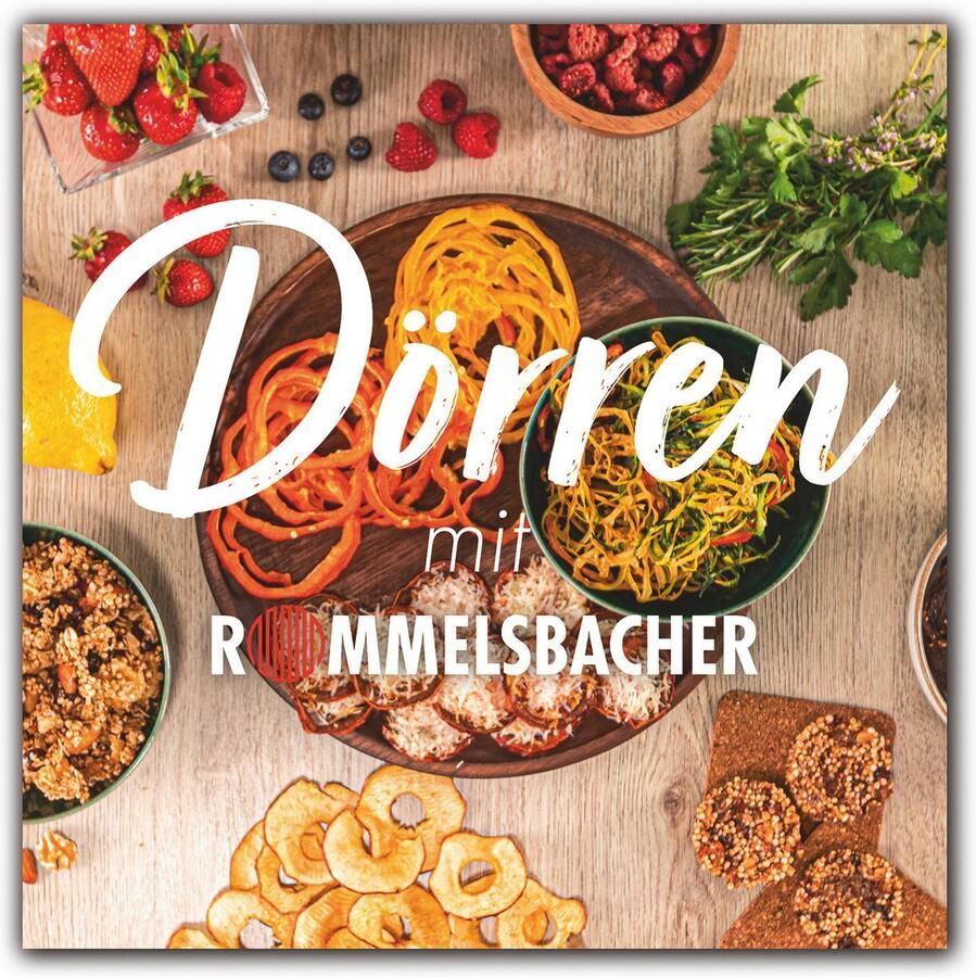 Rommelsbacher Voedseldroger DA 650 – 7 trays – 99-uurs timer – Instelbare temperatuur 35-75°C – Compact & dubbelwandig design – BPA-vrij – Inclusief droogrooster & fruitrolvel – Voor fruit groenten kruiden & vlees